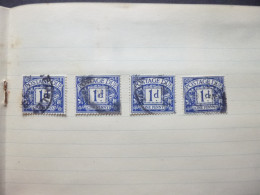 GREAT BRITAIN SG D36 4 Stamps Fine Used - Tasse