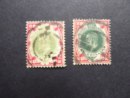 GREAT BRITAIN SG 313 & 314 FINE POSTMARK 2 DIFFERENT COLOURS     - Autres & Non Classés