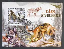 SAO TOME E PRINCIPE (SAINT THOMAS ET PRINCE) Chiens, Chiens De Guerre,Yvert BF 515. Emis En 2009. Oblitéré, Used - Hunde