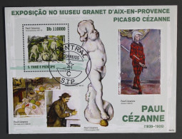SAO TOME E PRINCIPE (SAINT THOMAS ET PRINCE) Picasso, Cezanne. Impressionistes, Emis En 2009. Oblitéré, Used - Impresionismo