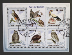SAO TOME E PRINCIPE (SAINT THOMAS ET PRINCE) Oiseaux, Rapaces, Chouettes. Emis En 2009. Oblitéré, Used - Aigles & Rapaces Diurnes