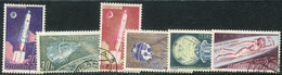 CZECHOSLOVAKIA 1961 Space Exploration Used.  Michel 1252-57 - Usati