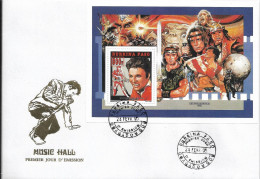 Env Fdc  1995 Burkina Faso, BF Héros De Cinéma, Elvis Presley, ET, Rocky, Zorro ... - Chanteurs