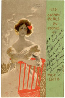 THEMES - ILLUSTRATEURS - RAPHAEL KIRCHNER - LES CIGARETTES DU MONDE - 1 - MISS EDITH - Kirchner, Raphael