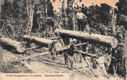 ¤¤  -   NOUVELLE-GUINEE   -  Frères Coadjuteurs à La Scierie  -  Scieurs De Long       -   ¤¤ - Papua New Guinea
