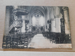 Enghien, Intérieur De L'église Paroissiale, 1920  (X18) - Edingen