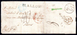 1782 Entire Letter To Paris With Very Fine MALLOW (light Filing Fold Through W), M/s Post Pd 10d. - Prefilatelia