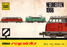 Catalogue ARNOLD RAPIDO 1966 Neuheiten Spur N 1:160 9 Mm - German