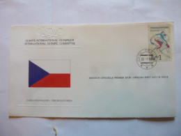 CZECHOSLOVAKIA 1980 OLYMPIC OFFICIAL FDC BY IOC CANCELLED IN COUNTRY OF ORIGON - Other & Unclassified