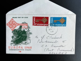 IRELAND EIRE 1968 FDC EUROPA CEPT WITH ADDRESS 29-04-1968 IERLAND - FDC