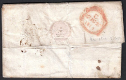 1811 EL To Dublin Rated "11" And Re-rated To "1/6", Reverse With A Very Fine And Detailed Mermaid Code C. - Préphilatélie