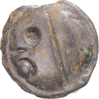 Monnaie, Séquanes, Potin à La Grosse Tête, 1st Century BC, Besançon, TTB+ - Galle