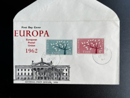 IRELAND EIRE 1962 FDC EUROPA CEPT BLANC 17-09-1962 IERLAND - FDC