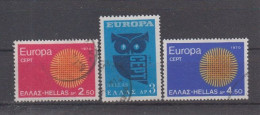 EUROPA - CEPT - Michel - 1970 - GRIEKENLAND - Nr 1040/42 - Gest/Obl/Us - 1970