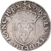 Monnaie, France, Charles IX, Sol Parisis, 1565, Paris, TB+, Billon, Gadoury:414 - 1560-1574 Carlos IX