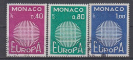 EUROPA - CEPT - Michel - 1970 - MONACO - Nr 977/79 - Gest/Obl/Us - 1970