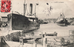 Caen * Vue Sur Le Bassin * Bateau De Commerce Cargo écluse - Caen