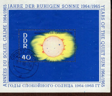 DDR Block 021 Jahr Der Ruhigen Sonne Gestempelt Used (2) - 1950-1970