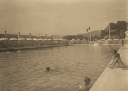 Cannes * Le Palm Beach * 1931 * PALM BEACH * Piscine Baigneurs * Photo Ancienne 10.5x7.6cm - Cannes