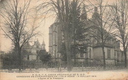 L'isle Adam * FGSPF Union Régionale De Seine Et Oise * Concours De Gymnastique , 5 Juillet 1914 * L'église Et Presbytère - L'Isle Adam