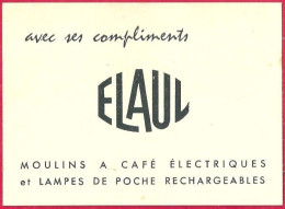 Elaul. Moulins à Café électriques Et Lampes De Poches Rechargeables. 1960. - Cartes De Visite