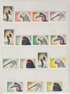 THEMATIC  BIRDS - EAGLE, PAROT, CROWNED CRANE, TOUCAN, HERON  - GUINEE' - Perroquets & Tropicaux