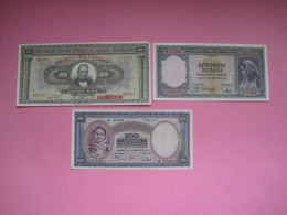 Greece Lot 3 Banknotes 1926, 39 - Grèce