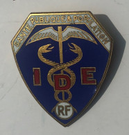 Ancien Insigne émaillé - Santé Publique Et Population - Infirmière Diplomée D'état 1939-1950- IDE - GUERAULT - Motos