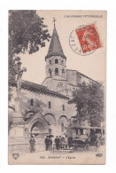 Quincy, école Et MairieEnnezat, L'église, 1915, éd. V. D. C. - E. L. D. N° 1430, Voiture à Cheval - Ennezat