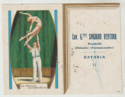 78-Calendarietto Da Barbiere-1935-La Danza Acrobatica-Cav.G.ppe Spadaro Ventura-Catania - Tamaño Grande : 1921-40
