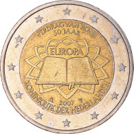 Pays-Bas, 2 Euro, 2007, Utrecht, TRAITÉ DE ROME 50 ANS, TTB+, Bimétallique - Nederland