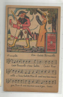 Carte Pub Publicité Javel La Croix Matentur Teint Bleu Marine Air Cadet Rousselle Musique Dos Couplet - Werbepostkarten