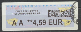 France - Frankreich Affranchissement 2000 Y&T N°AA4,59€ - Michel N°ATM(?) (o)  - Lettre Prioritaire - 2000 Type « Avions En Papier »