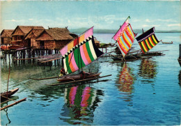 PC PHILIPPINES, FISHING VILLAGE, ZAMBOANGA, Modern Postcard (b48022) - Philippines