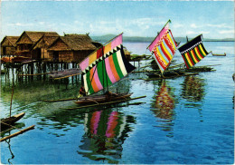 PC PHILIPPINES, FISHING VILLAGE, ZAMBOANGA, Modern Postcard (b48029) - Philippines