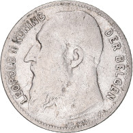 Monnaie, Belgique, Leopold II, Franc, 1909, TB+, Argent, KM:57.1 - 1 Frank