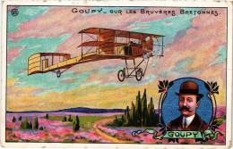 PC PILOTE GOUPY SUR LES BRUYERES BRETONNES AVIATION AIRCRAFT (a39318) - Aviateurs