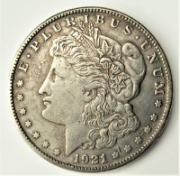 ETATS UNIS/ MAGNIFIQUE FAUX MORGAN DOLLAR / 1921I / 19.21 G Le Vrai Pèse 26.73 G - Andere & Zonder Classificatie