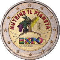 Italie, 2 Euro, Nutrie Il Pianeta, 2015, Colorisé, SUP, Bimétallique - Italia