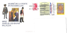 FRANCE, PAP Musée De La Poste En Roussillon, Amélie Les Bains Palalda, Sur Lettre 2023 - Prêts-à-poster:Stamped On Demand & Semi-official Overprinting (1995-...)