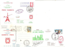 CONCORDE PREMIER 1er VOL 3 PLIS PARIS BIARRITZ PARIS  NEW YORK BIARRITZ - Andere & Zonder Classificatie