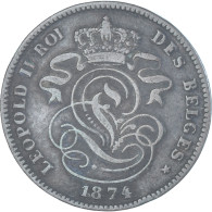 Monnaie, Belgique, Leopold II, 2 Centimes, 1874, Bruxelles, TB+, Cuivre, KM:35.1 - 2 Centimes