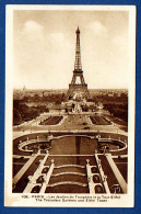 PARIS - LES JARDINS DU TROCADERO ET LA TOUR EIFFEL  - FRANCE - Tour Eiffel