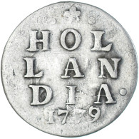 Monnaie, Pays-Bas, 2 Stuivers, 1779, TB+, Argent, KM:48 - …-1795 : Période Ancienne
