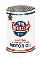 Buvard Huile Moteur PENN OIL ARROW Automobile Pennsylvania Motor Oil Bidon - Automotive