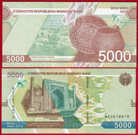 Uzbekistan 5000 Som 2021 P-W88 UNC - Uzbekistan