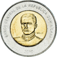 Monnaie, République Dominicaine, 10 Pesos, 2010, SPL, Bimétallique, KM:106 - Dominicaine