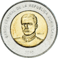 Monnaie, République Dominicaine, 10 Pesos, 2010, SPL, Bimétallique, KM:106 - Dominicana