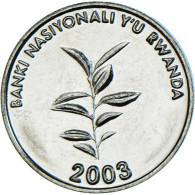 Monnaie, Rwanda, 20 Francs, 2003, SPL, Nickel Plaqué Acier, KM:25 - Rwanda