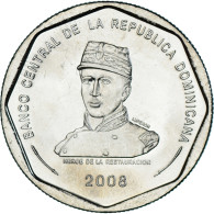 Monnaie, République Dominicaine, 25 Pesos, 2008, SPL, Cupro-nickel, KM:107 - Dominikanische Rep.